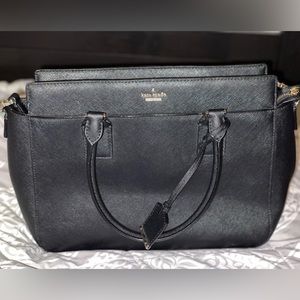 Black Large Kate Spade Cameron Satchel